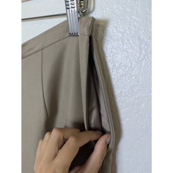 NWT VTG Talbots Women Silk Twill Brown High Waist Trouser Pant Size 12 Old Money - Picture 8 of 11